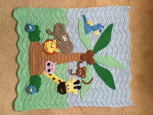 CROCHET PATTERN - Jungle Blanket