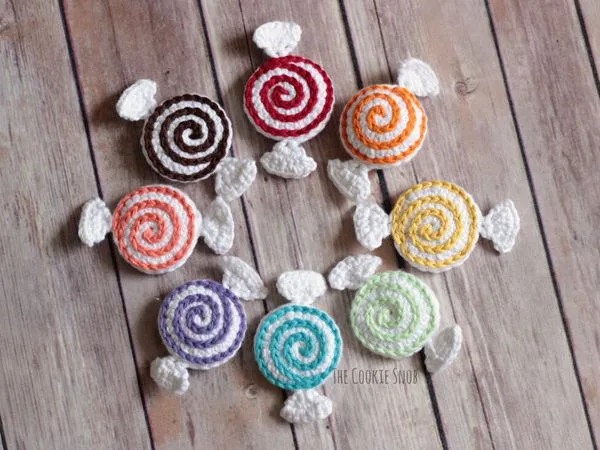 crochet Valentine Candies free pattern