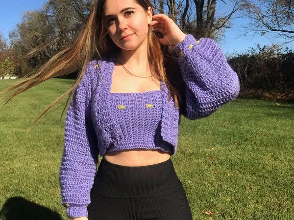 crochet Lille Sweater easy pattern
