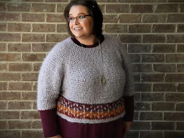 crochet Pumpkin Spice Sweater free pattern