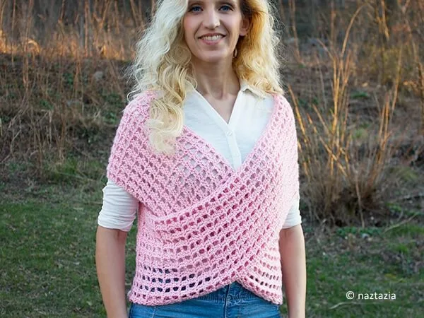Criss Cross Wrap Sweater Vest