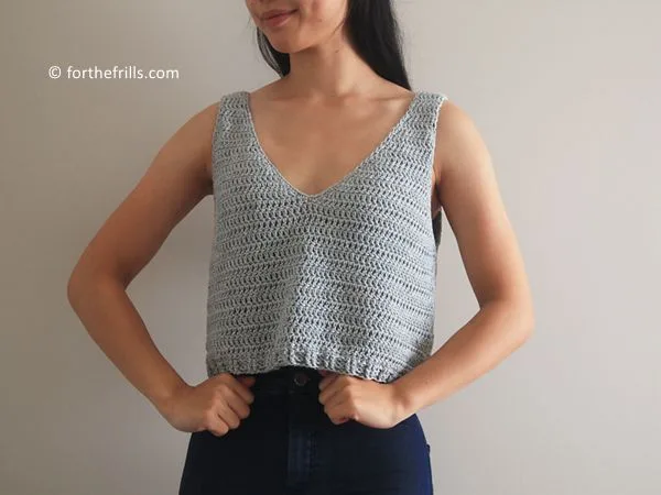 Crochet Sea Breeze Tank Top free pattern