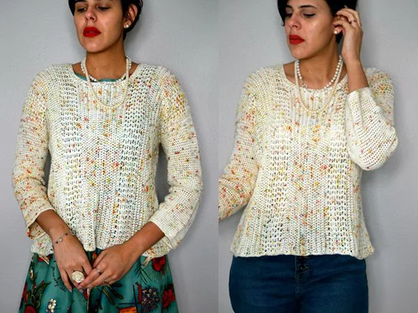 crochet Eat Cake Sweater free pattern