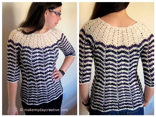 Chevron stripes 3 season sweater