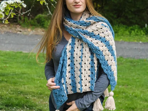 crochet Bondi Shawl free pattern