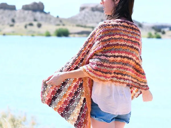 Crochet Isla Scalloped Wrap Free pattern