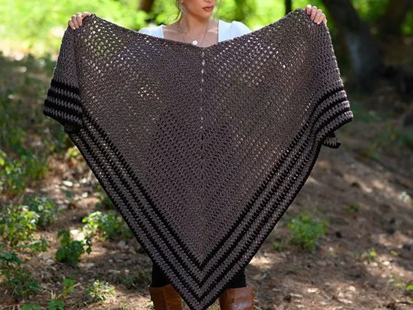 crochet Outlander Shawl free pattern
