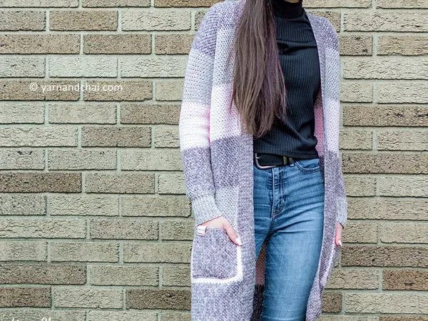 crochet Eva Cardigan free pattern