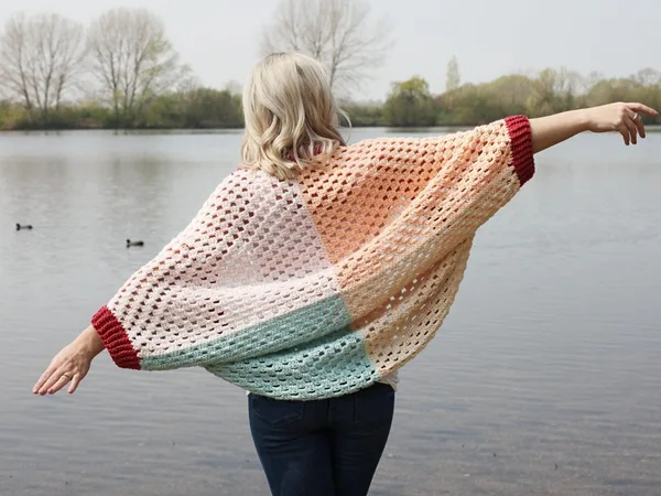 crochet Cocoon Cardigan free pattern