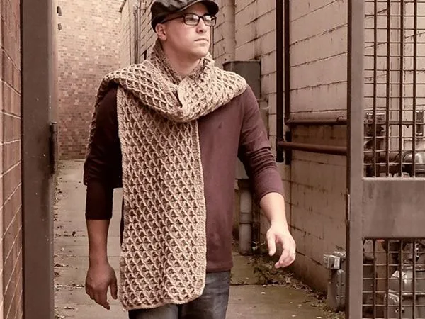 crochet The Uptown Blanket Scarf free pattern