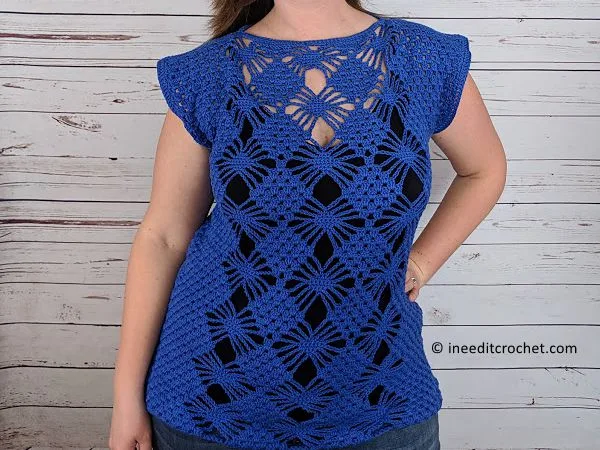 crochet Chasing Diamonds Tunic free pattern