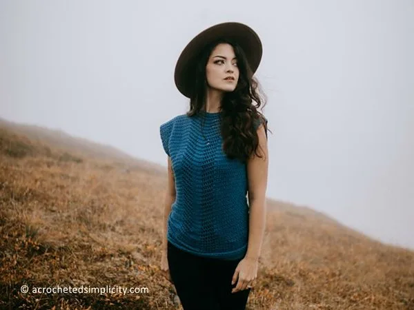 crochet Wandering Free Summer Top free pattern