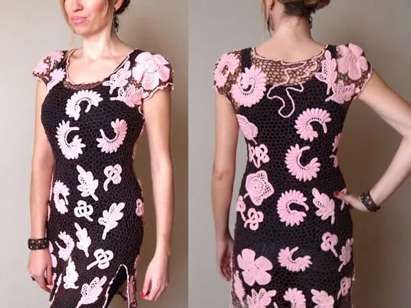 irish crochet tunic