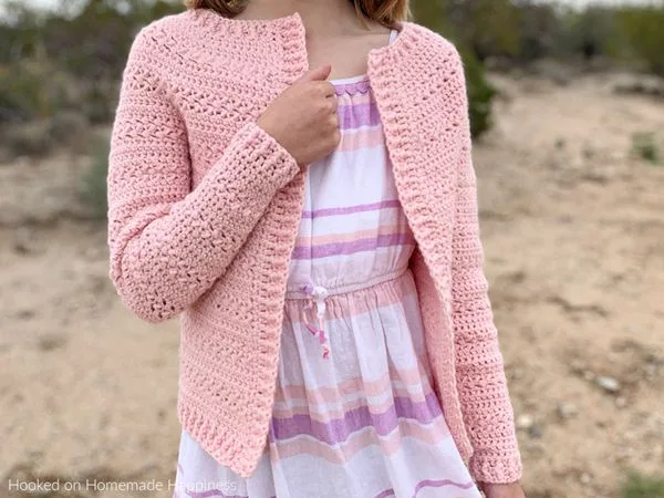 crochet Sweet Pea Cardigan free pattern