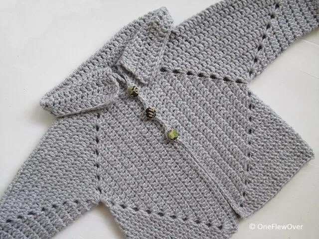 Sue's No holes Hexagon Baby Sweater