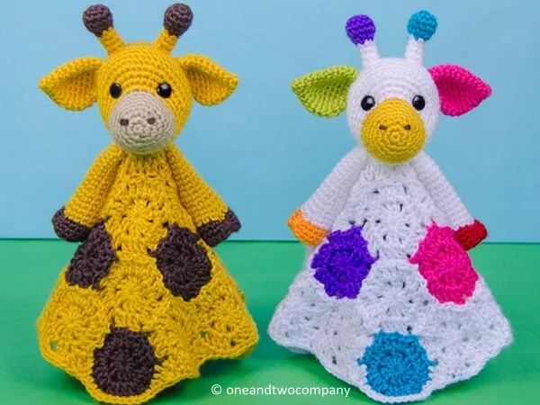 Geri the Giraffe Lovey Blanket