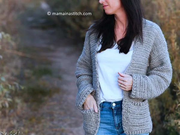 crochet My Boyfriend Cardigan free pattern