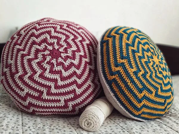 crochet Alquimia Cushion free pattern
