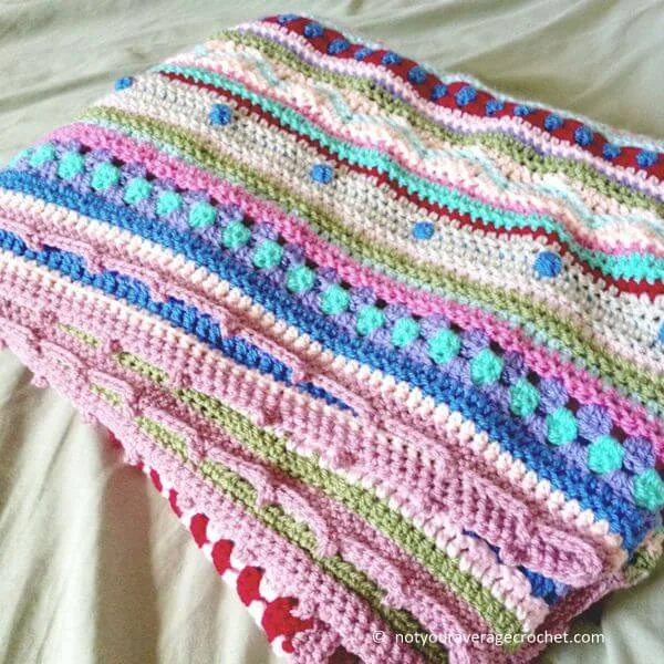 As-We-Go Stripey Blanket