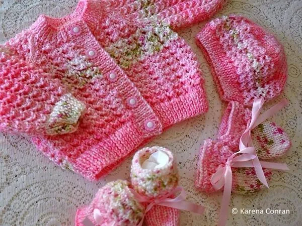 Lacey baby cardigan
