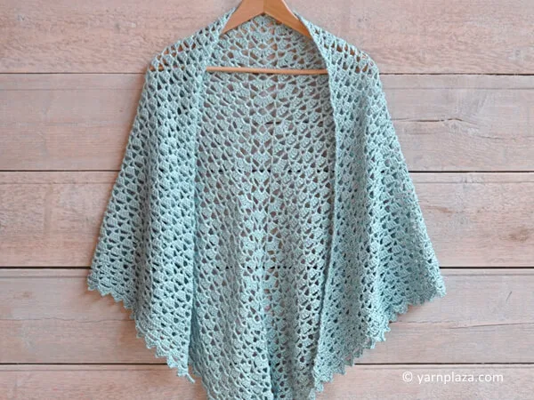 CROCHET A SPRING SCARF WITH GLITTER