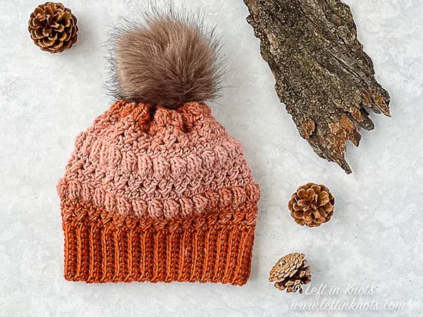 crochet Cinnamon Cider Beanie free pattern