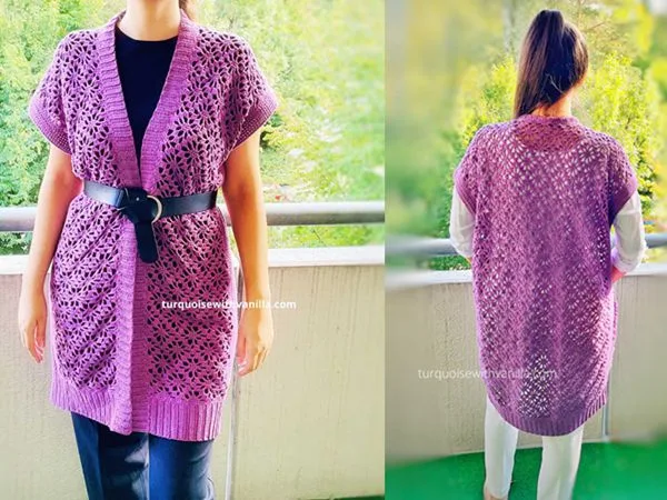 crochet Summer Cardigan free pattern
