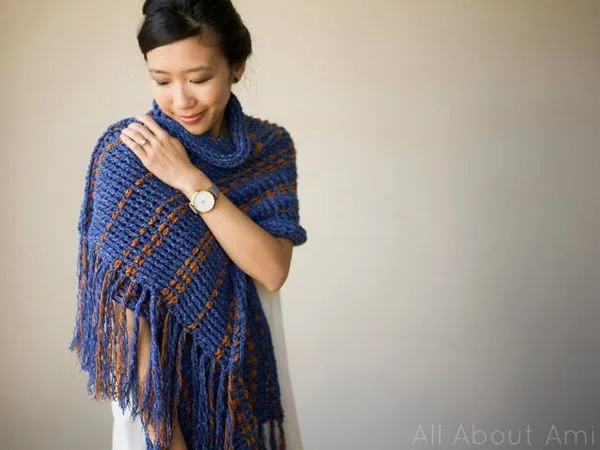 Two-Tone Scarf Wrap