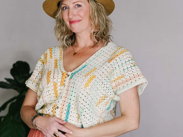 crochet Tidepool Rectangle Tee free pattern