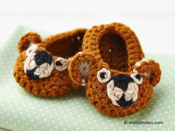 How to make crochet baby booties