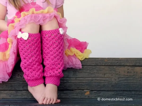 Girly Crochet Leg Warmers