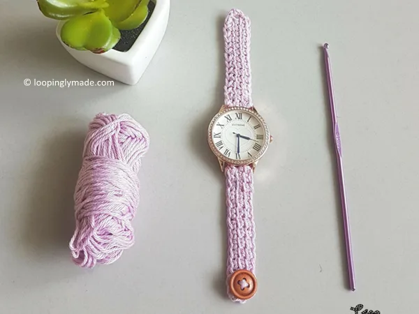 Crochet Wrist Watch Strap