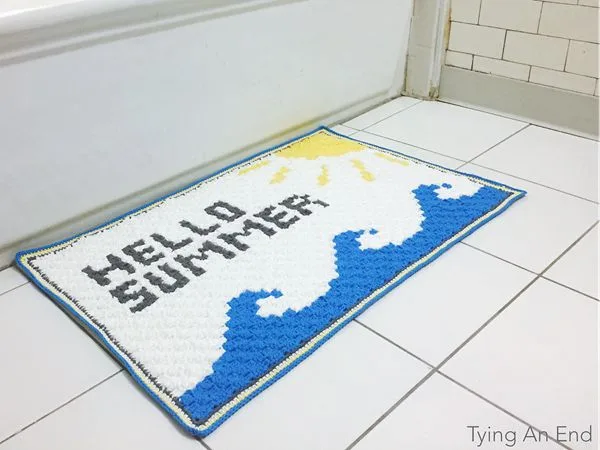 Hello Summer Bath Mat
