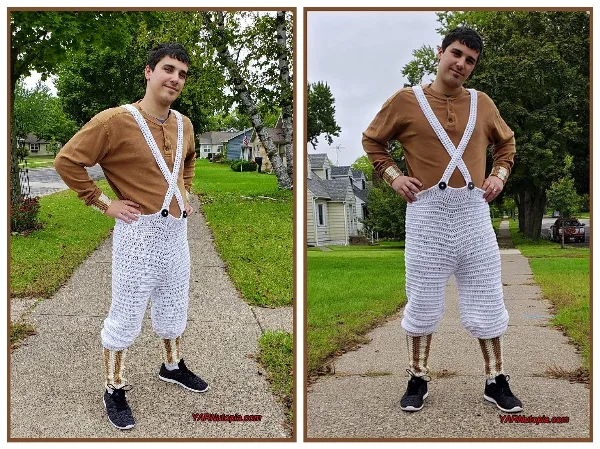 Adult Knickers Pants with Suspenders
