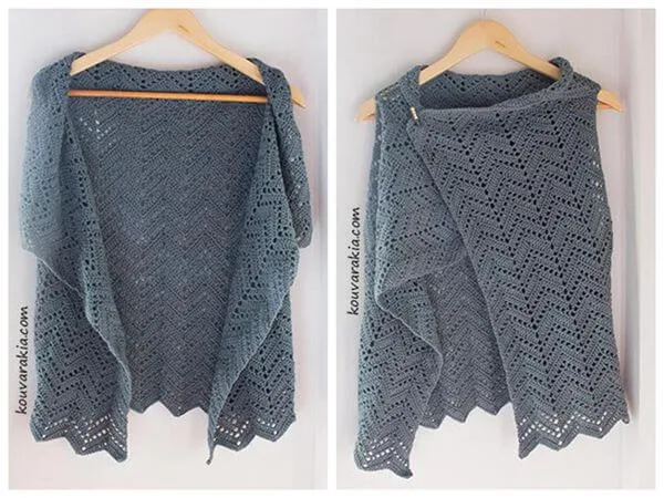 CHEVRON WRAP VEST