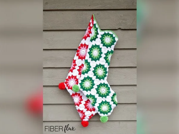 Wintermint Hexagon Stocking