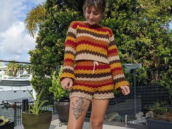 crochet The karma lounge set easy pattern