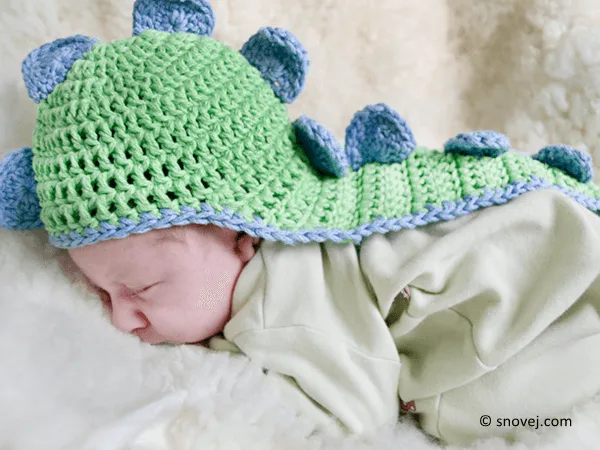 Dinosaur Baby Hat With Cape