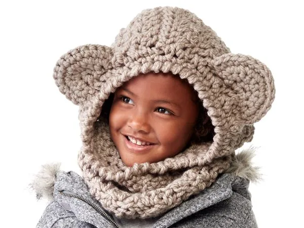 crochet CROCHET BEAR HOOD free pattern