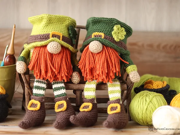 crochet SAINT PATRICKS DAY LEPRECHAUN GNOME free pattern