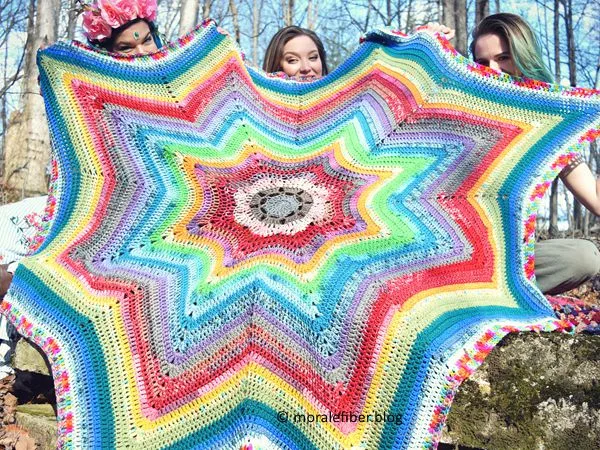 crochet Sundogs Throw free pattern