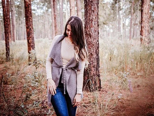 crochet SUTHERLAND WATERFALL VEST free pattern