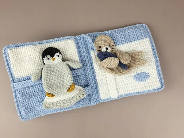 crochet Polar Quiet Book easy pattern