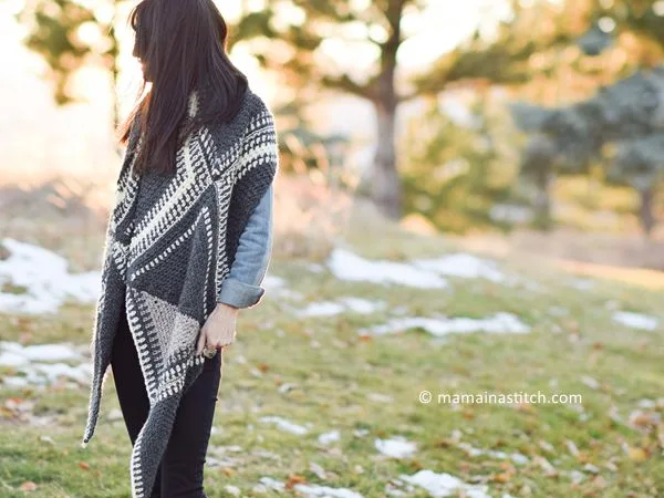 las cruces crocheted wrap shawl