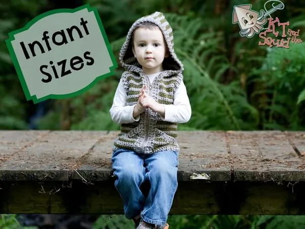 Woodland Hooded Vest Infants