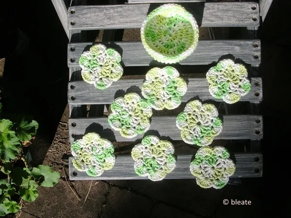 Colorful Flower Coasters