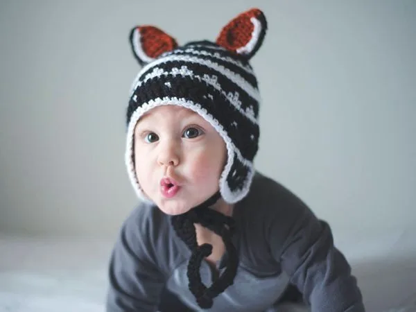crochet My Little Fox Baby Hat easy pattern