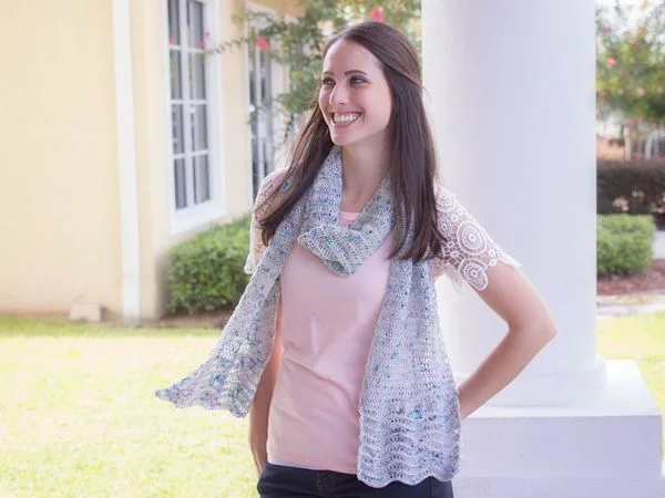crochet Beach Scarf free pattern