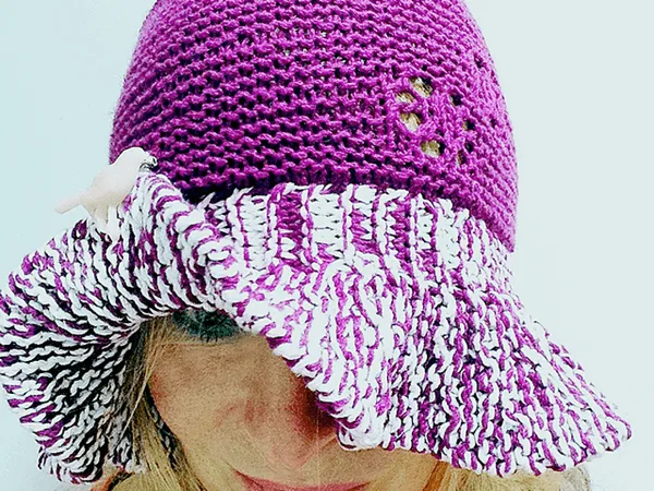 Floppy knitted hat