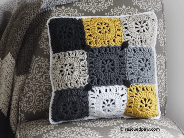 Square Button Pillow